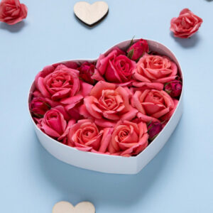 Heart-Shaped Rose Box